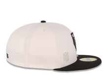 Load image into Gallery viewer, Las Vegas Raiders New Era 59FIFTY 5950 Fitted Cap Hat White Crown Black Visor Flawless Team Color Logo (State Map)