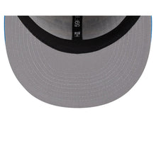 Load image into Gallery viewer, Los Angeles Chargers New Era NFL 59FIFTY 5950 Fitted Cap Hat Stone Crown Sky Blue Visor Team Color Logo Gray UV (2023 Draft On Stage)