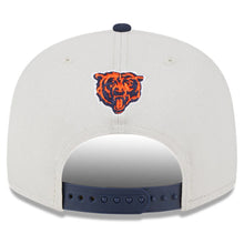 Load image into Gallery viewer, Chicago Bears New Era NFL 9FIFTY 950 Snapback Cap Hat Stone Crown Navy Blue Visor Team Color Logo (2023 Draft On Stage)