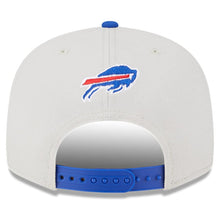Load image into Gallery viewer, Buffalo Bills New Era NFL 9FIFTY 950 Snapback Cap Hat Stone Crown Royal Blue Visor Team Color Logo (2023 Draft On Stage)