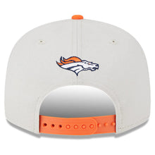 Load image into Gallery viewer, Denver Broncos New Era NFL 9FIFTY 950 Snapback Cap Hat Stone Crown Orange Visor Orange/White Team Color Logo (2023 Draft On Stage)
