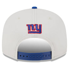Load image into Gallery viewer, New York Giants New Era NFL 9FIFTY 950 Snapback Cap Hat Stone Crown Royal Blue Visor Team Color Logo (2023 Draft On Stage)