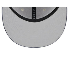 Load image into Gallery viewer, Houston Texans New Era NFL 9FIFTY 950 Snapback Cap Hat Stone Crown Light Navy Blue Visor Team Color Logo (2023 Draft On Stage)