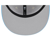 Load image into Gallery viewer, Los Angeles Chargers New Era NFL 9FIFTY 950 Snapback Cap Hat Stone Crown Sky Blue Visor Team Color Logo (2023 Draft On Stage)