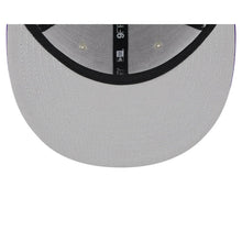 Load image into Gallery viewer, Minnesota Vikings New Era NFL 9FIFTY 950 Snapback Cap Hat Stone Crown Purple Visor Team Color Logo (2023 Draft On Stage)