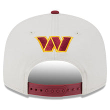 Load image into Gallery viewer, Washington COMMANDERS New Era 9FIFTY 950 Snapback Cap Hat Stone Crown Maroon Visor Team Color Logo (2023 Draft On Stage)