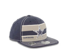 Load image into Gallery viewer, Dallas Cowboys Reebok NFL Flex Fitted Jean Material Cap Hat Navy Crown/Visor Navy/White Logo
