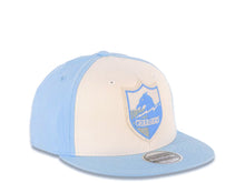 Load image into Gallery viewer, San Diego Chargers Reebok NFL Flex Fitted Cap Hat White/Sky Blue Crown Sky Blue Visor Retro Shield Logo Yellow UV
