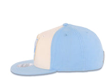 Load image into Gallery viewer, San Diego Chargers Reebok NFL Flex Fitted Cap Hat White/Sky Blue Crown Sky Blue Visor Retro Shield Logo Yellow UV