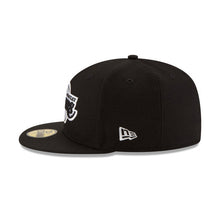 Load image into Gallery viewer, Los Angeles Lakers New Era NBA 59FIFTY 5950 Fitted Cap Hat Black Crown/Visor White/Black Logo