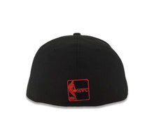 Load image into Gallery viewer, Miami Heat New Era NBA 59FIFTY 5950 Fitted Cap Hat Black Crown/Visor Team Color Retro Logo