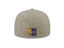 Load image into Gallery viewer, Los Angeles Lakers New Era NBA 59FIFTY 5950 Fitted Cap Hat Heather Gray Crown/Visor COLOR2 Logo