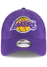 Load image into Gallery viewer, Los Angeles Lakers New Era NBA 9TWENTY 920 Adjustable Cap Hat Purple Crown/Visor Team Color Logo