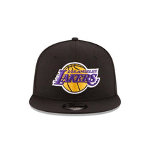 Load image into Gallery viewer, Los Angeles Lakers New Era NBA 9Fifty 950 Snapback Cap Hat Black Crown/Visor Team Color Logo