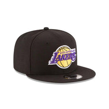 Load image into Gallery viewer, Los Angeles Lakers New Era NBA 9Fifty 950 Snapback Cap Hat Black Crown/Visor Team Color Logo