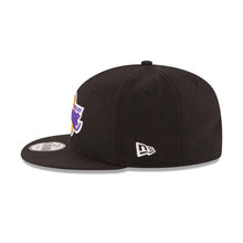 Load image into Gallery viewer, Los Angeles Lakers New Era NBA 9Fifty 950 Snapback Cap Hat Black Crown/Visor Team Color Logo