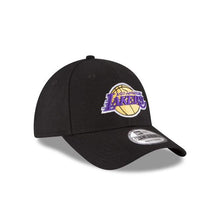 Load image into Gallery viewer, Los Angeles Lakers New Era NBA 9Forty 940 The League Adjustable Cap Hat Black Crown/Visor Team Color Logo