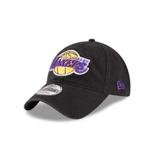 Load image into Gallery viewer, Los Angeles Lakers New Era NBA 9Twenty 920 Core Classic Adjustable Cap Hat Black Crown/Visor Team Color Logo
