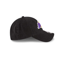 Load image into Gallery viewer, Los Angeles Lakers New Era NBA 9Twenty 920 Core Classic Adjustable Cap Hat Black Crown/Visor Team Color Logo
