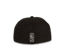 Load image into Gallery viewer, Los Angeles Lakers New Era NBA 59FIFTY 5950 Fitted Cap Hat Black Crown/Visor Black/Dark Gray Logo