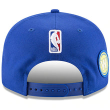 Load image into Gallery viewer, Golden State Warriors New Era NBA 9FIFTY 950 Snapback 2018 Draft Cap Hat Royal Blue Crown/Visor Team Color Logo