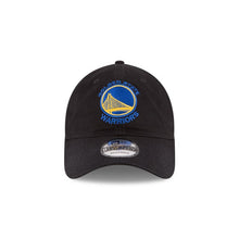 Load image into Gallery viewer, Golden State Warriors New Era NBA 9TWENTY 920 Adjustable Cap Hat Black Crown/Visor Royal Blue/Yellow Logo