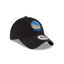 Load image into Gallery viewer, Golden State Warriors New Era NBA 9TWENTY 920 Adjustable Cap Hat Black Crown/Visor Royal Blue/Yellow Logo