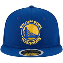 Load image into Gallery viewer, (Youth) Golden State Warriors New Era NBA 59FIFTY 5950 Fitted Cap Hat Royal Blue Crown/Visor Team Color Logo