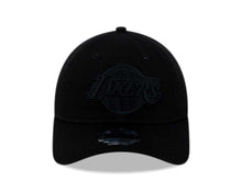 Load image into Gallery viewer, Los Angeles Lakers New Era NBA 9TWENTY 920 Adjustable Cap Hat Black Crown/Visor Black Logo (All Black/Black On Black)