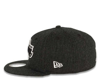 Load image into Gallery viewer, Los Angeles Lakers New Era NBA 9Fifty 950 Snapback Cap Hat Heather Black Crown/Visor Black/White Logo