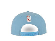 Load image into Gallery viewer, Los Angeles Lakers New Era NBA 9FIFTY 950 Snapback Cap Hat Sky Blue Crown/Visor Red/White Logo 50th Anniversary Side Patch Red UV