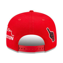 Load image into Gallery viewer, Houston Rockets New Era NBA 9FIFTY 950 Snapback Cap Hat Red Crown/Visor Team Color Logo 2x World Champions Patches (Final Icon)