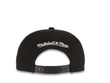 Load image into Gallery viewer, Detroit Pistons Mitchell & Ness NBA Snapback Black Crown/Visor Deafult Logo with Flowers/Butterfly Gray UV (State Flower)