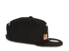 Load image into Gallery viewer, Boston Celtics Mitchell & Ness NBA Snapback Black Crown/Visor Deafult Logo with Flags Gray UV (City Pride)
