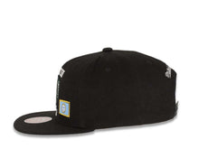 Load image into Gallery viewer, Boston Celtics Mitchell & Ness NBA Snapback Black Crown/Visor Deafult Logo with Flags Gray UV (City Pride)