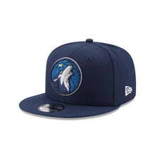 Load image into Gallery viewer, Minnesota Timberwolves New Era NBA 9FIFTY 950 Snapback Cap Hat Navy Crown/Visor Team Color Logo