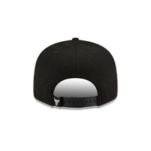 Load image into Gallery viewer, Chicago Bulls New Era NBA 9Fifty 950 Snapback Cap Hat Black Crown/Visor White/Pink Logo Pink UV (Team Drip)