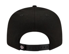 Load image into Gallery viewer, Los Angeles Lakers New Era NBA 9FIFTY 950 Snapback Cap Hat Black Crown/Visor White/Pink Drip Logo 17x Champions Side Patch Pink UV