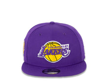 Load image into Gallery viewer, Los Angeles Lakers New Era NBA 9FIFTY 950 Snapback Cap Hat Purple Crown/Visor Team Color Logo (Logo Side)