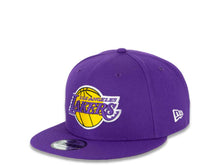 Load image into Gallery viewer, Los Angeles Lakers New Era NBA 9FIFTY 950 Snapback Cap Hat Purple Crown/Visor Team Color Logo (Logo Side)