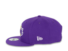 Load image into Gallery viewer, Los Angeles Lakers New Era NBA 9FIFTY 950 Snapback Cap Hat Purple Crown/Visor Team Color Logo (Logo Side)