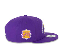 Load image into Gallery viewer, Los Angeles Lakers New Era NBA 9FIFTY 950 Snapback Cap Hat Purple Crown/Visor Team Color Logo (Logo Side)