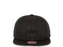 Load image into Gallery viewer, Mitchell & Ness Snapback Los Angeles Lakers Blackout Pop Under Purple UV