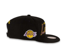 Load image into Gallery viewer, Mitchell & Ness Snapback Los Angeles Lakers Black Crown Script Logo Sports Specialty Satin UV