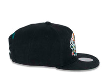 Load image into Gallery viewer, Detroit Pistons Mitchell & Ness NBA Snapback Cap Hat Black Crown/Visor Team Color HWC Logo