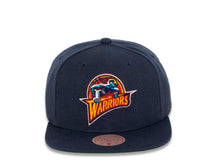 Load image into Gallery viewer, Golden States Warriors Mitchell & Ness NBA Snapback Cap Hat Navy Crown/Visor Team Color HWC Logo