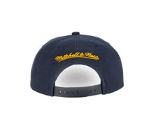 Load image into Gallery viewer, Golden States Warriors Mitchell & Ness NBA Snapback Cap Hat Navy Crown/Visor Team Color HWC Logo
