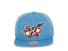 Load image into Gallery viewer, Houston Rockets Mitchell & Ness NBA Snapback Cap Hat Sky Blue Crown/Visor Team Color HWC Logo