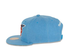 Load image into Gallery viewer, Houston Rockets Mitchell & Ness NBA Snapback Cap Hat Sky Blue Crown/Visor Team Color HWC Logo