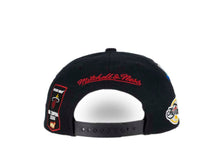Load image into Gallery viewer, Miami Heat Mitchell & Ness NBA Snapback Cap Hat Black Crown/Visor Team Color Logo (My City)